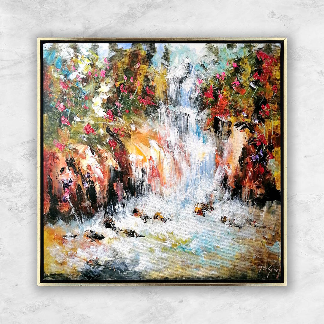 "Blütentanz am Wasserfall I" | Jochem De Graaf