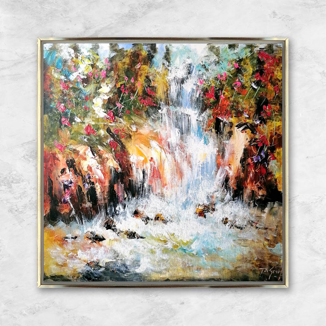 "Blütentanz am Wasserfall I" | Jochem De Graaf