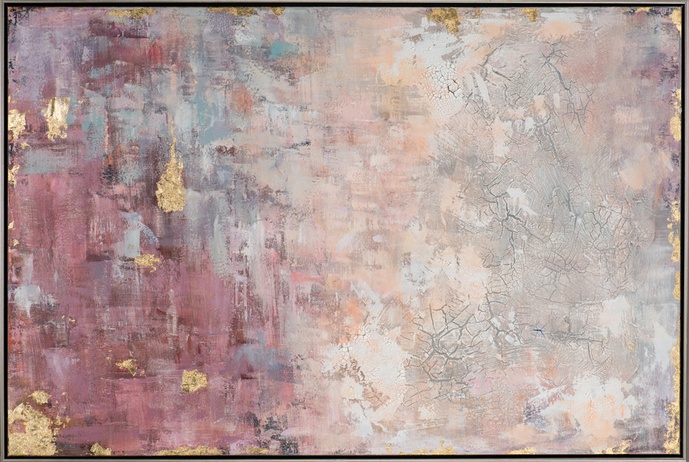 Abstrakt in Rose mit Gold