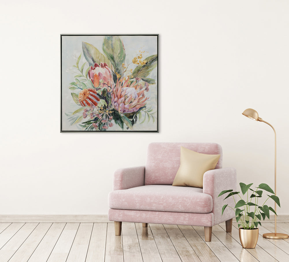 Rosafarbene Protea-Blüten