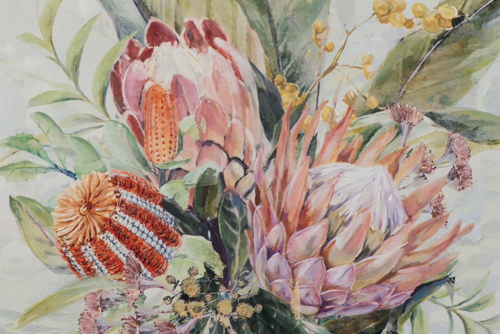 Rosafarbene Protea-Blüten