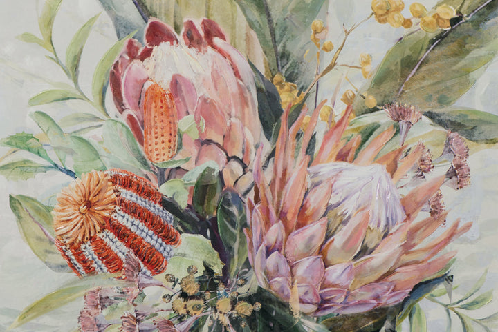 Rosafarbene Protea-Blüten