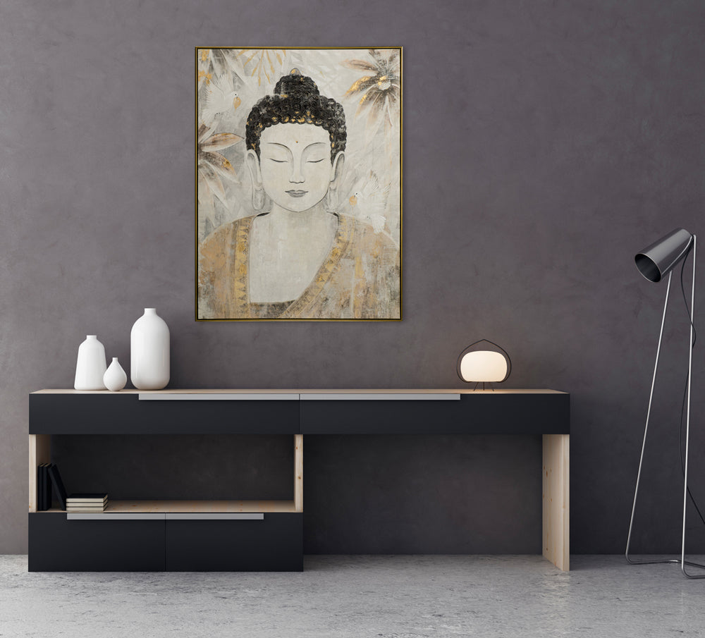 Buddha mit Tauben