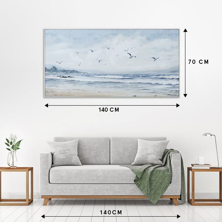 Flug über dem Meer