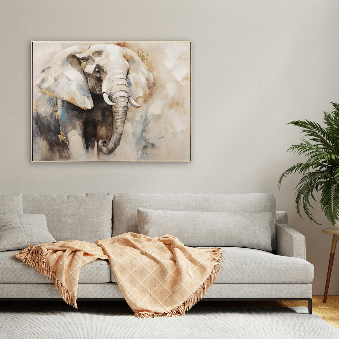 Grey coloured Elephant
