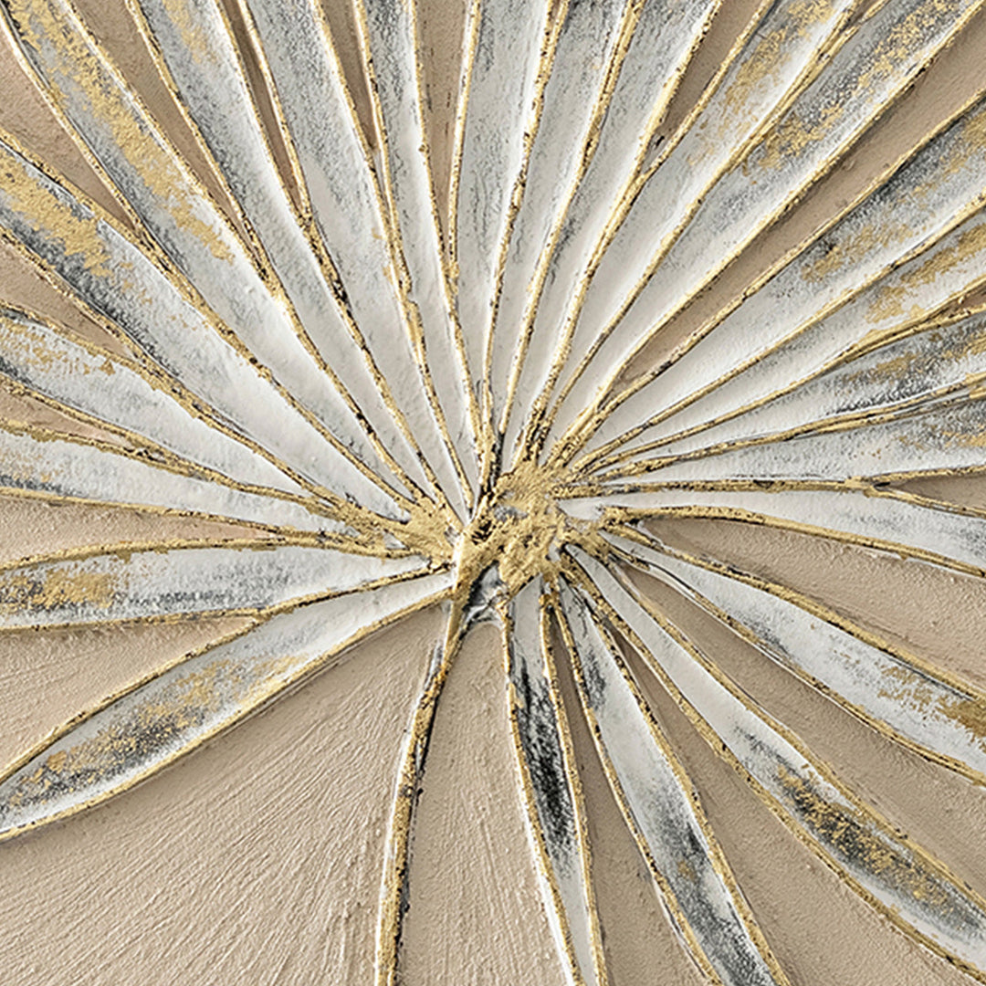 Golden Leaf – Handgemaltes Acrylgemälde