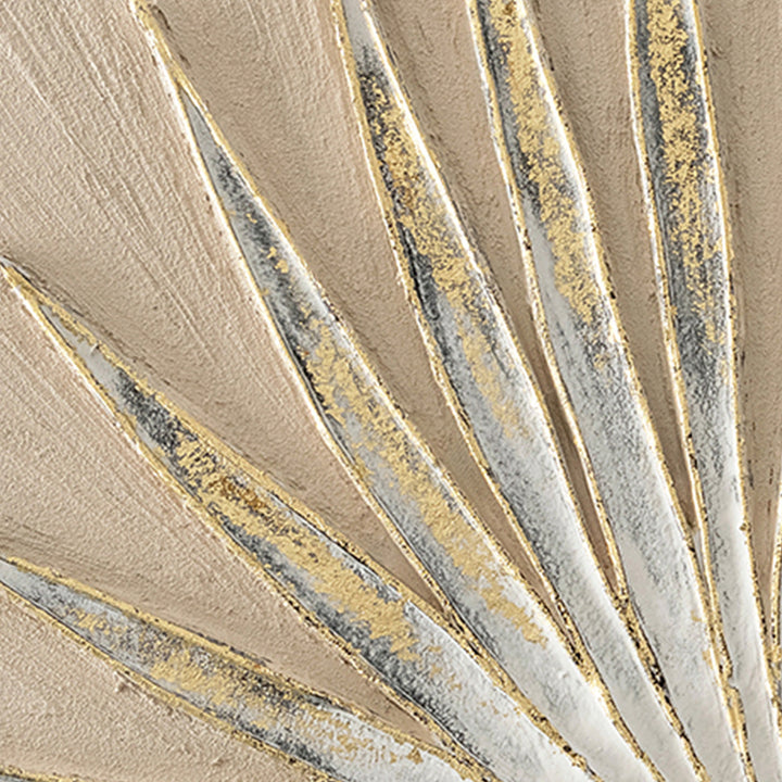 Golden Leaf – Handgemaltes Acrylgemälde