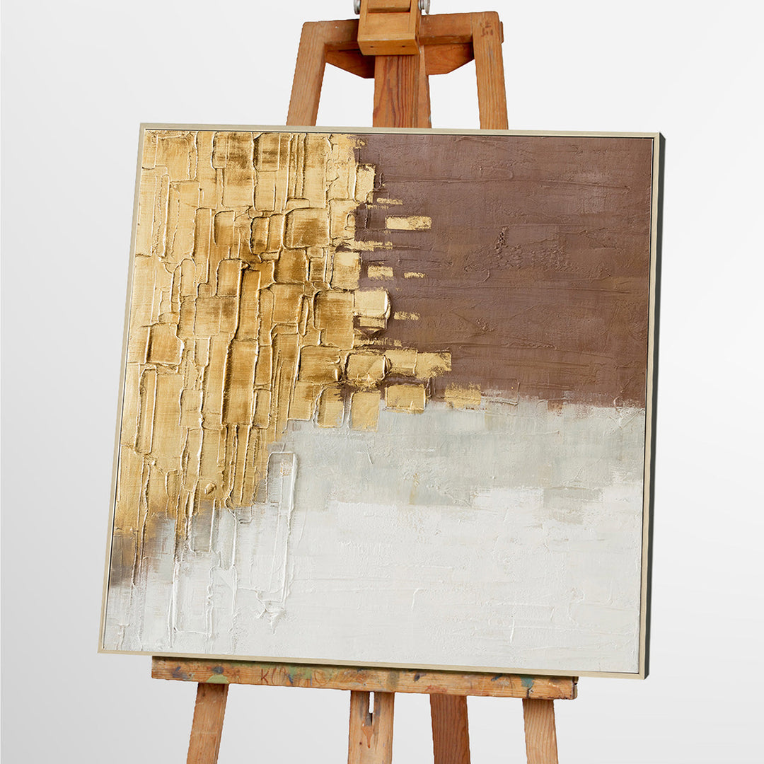 Flying Gold – Handgemaltes Acrylgemälde