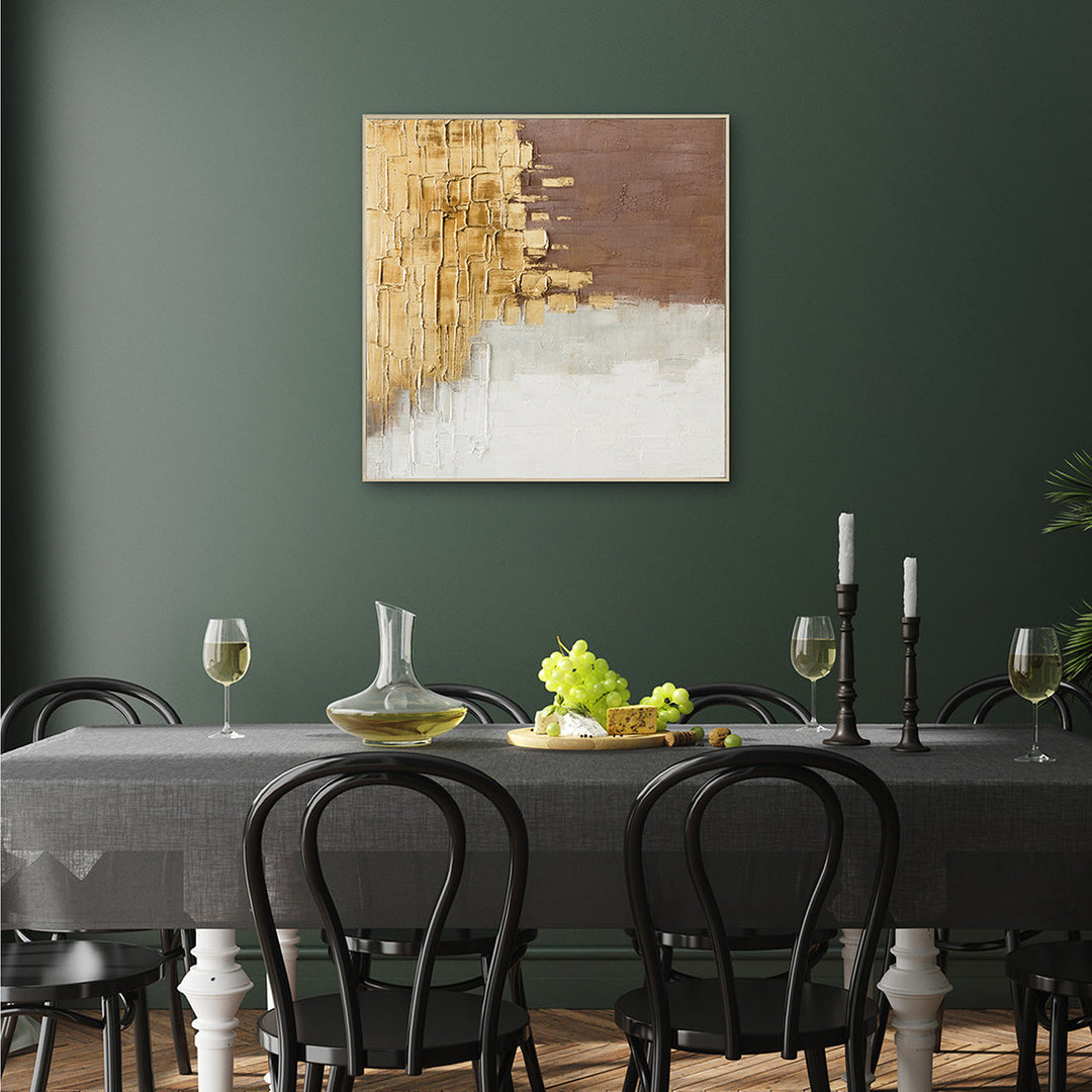 Flying Gold – Handgemaltes Acrylgemälde