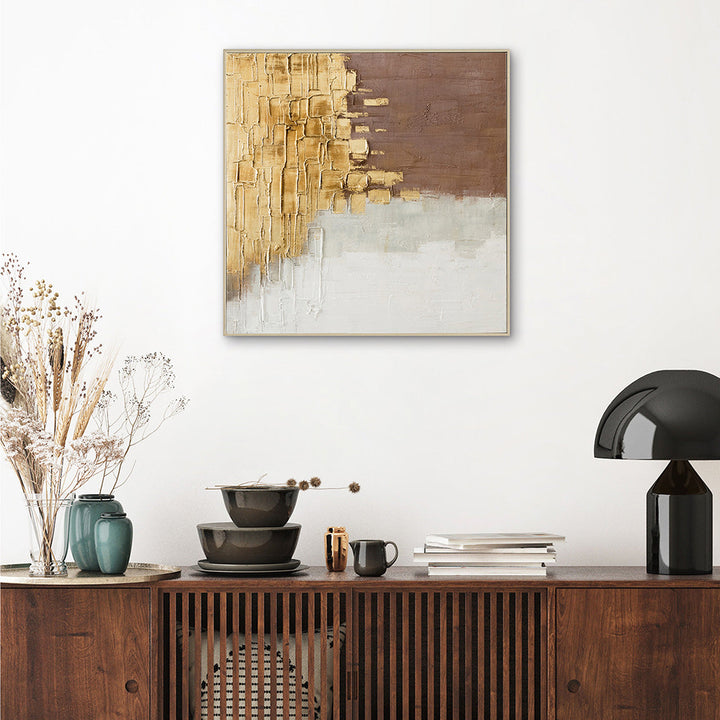 Flying Gold – Handgemaltes Acrylgemälde