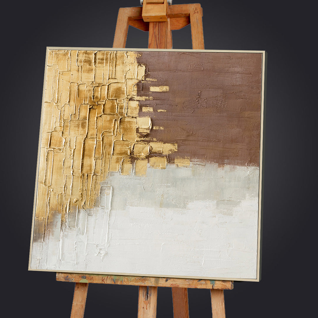 Flying Gold – Handgemaltes Acrylgemälde