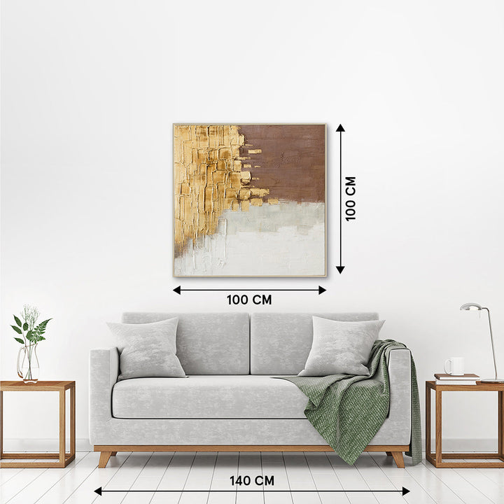 Flying Gold – Handgemaltes Acrylgemälde