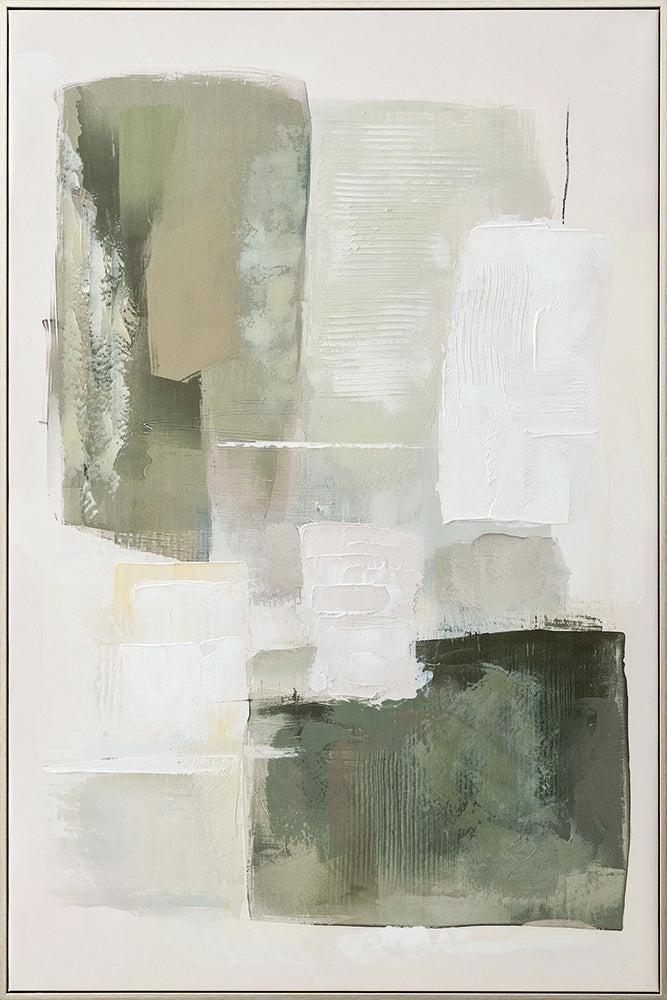 Natural Layers (80 x 120 cm) – Handveredelter Kunstdruck auf Leinwand