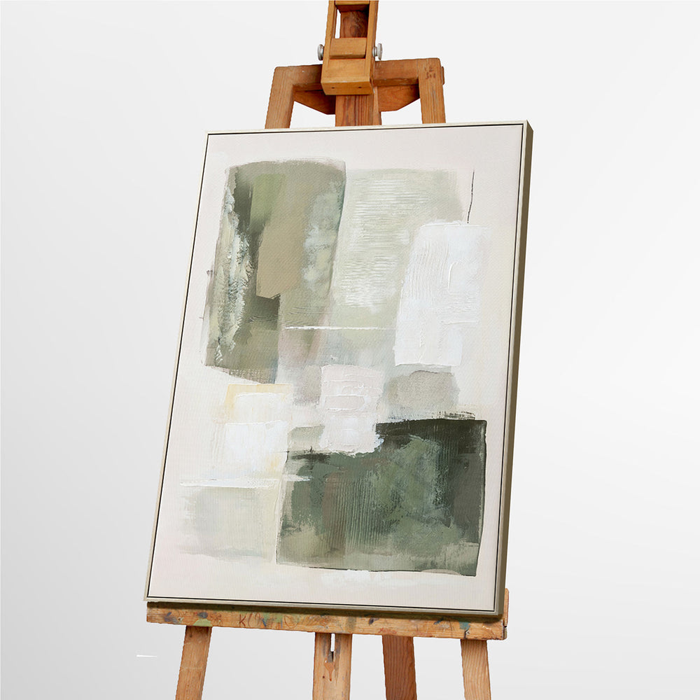 Natural Layers (80 x 120 cm) – Handveredelter Kunstdruck auf Leinwand