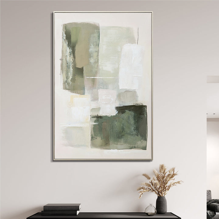 Natural Layers (80 x 120 cm) – Handveredelter Kunstdruck auf Leinwand