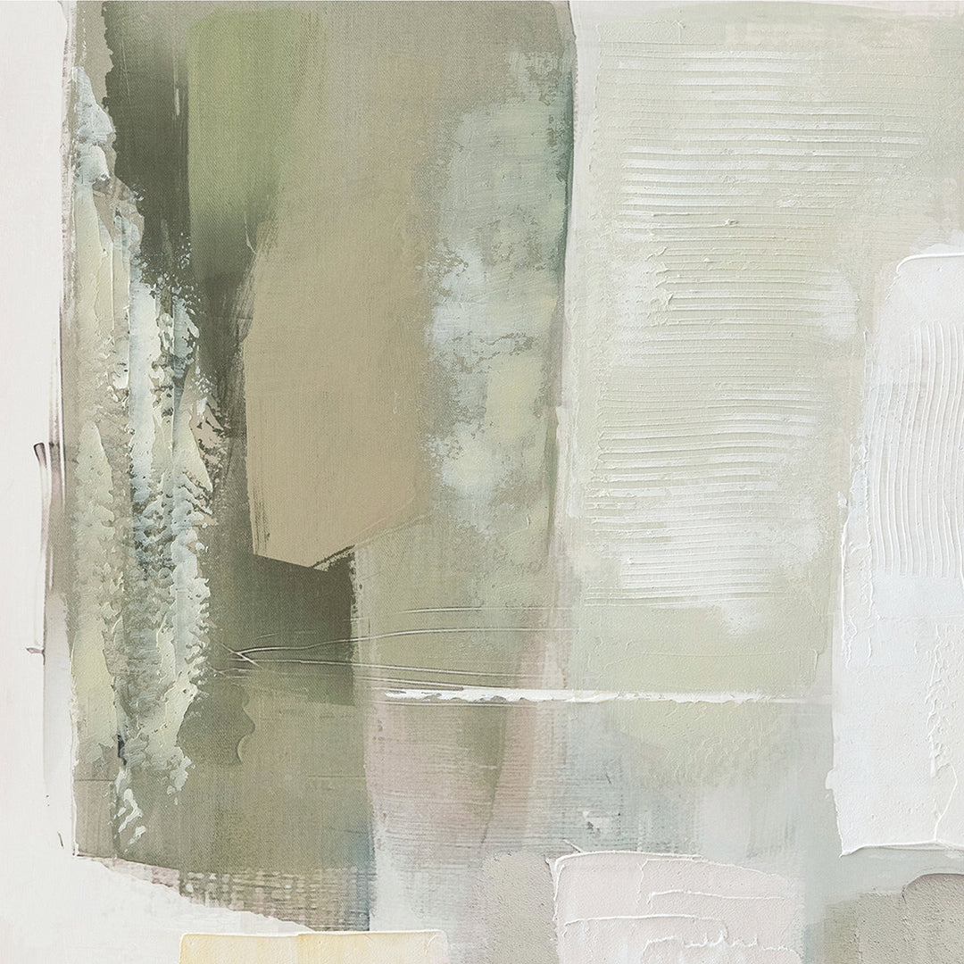 Natural Layers (80 x 120 cm) – Handveredelter Kunstdruck auf Leinwand