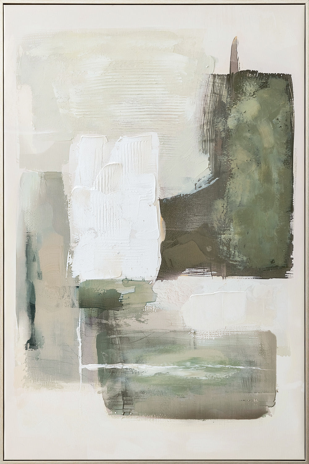 Natural Layers (80 x 120 cm) – Handveredelter Kunstdruck auf Leinwand