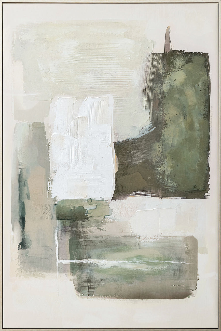 Natural Layers (80 x 120 cm) – Handveredelter Kunstdruck auf Leinwand