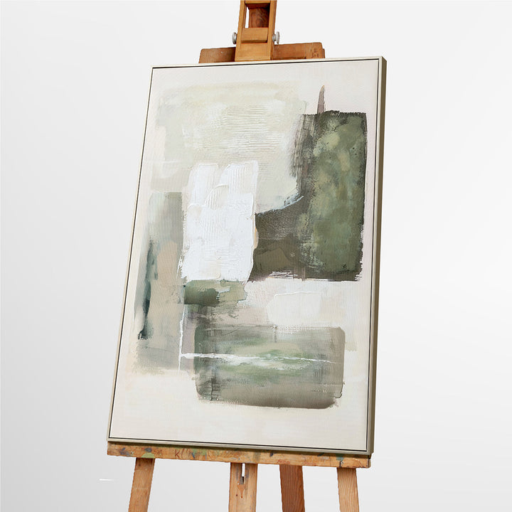 Natural Layers (80 x 120 cm) – Handveredelter Kunstdruck auf Leinwand