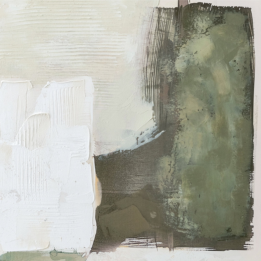 Natural Layers (80 x 120 cm) – Handveredelter Kunstdruck auf Leinwand