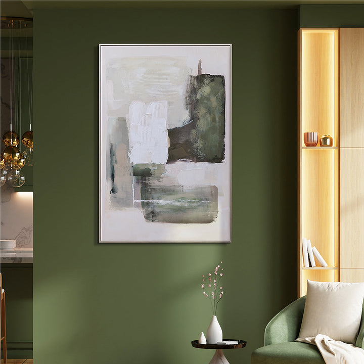 Natural Layers (80 x 120 cm) – Handveredelter Kunstdruck auf Leinwand