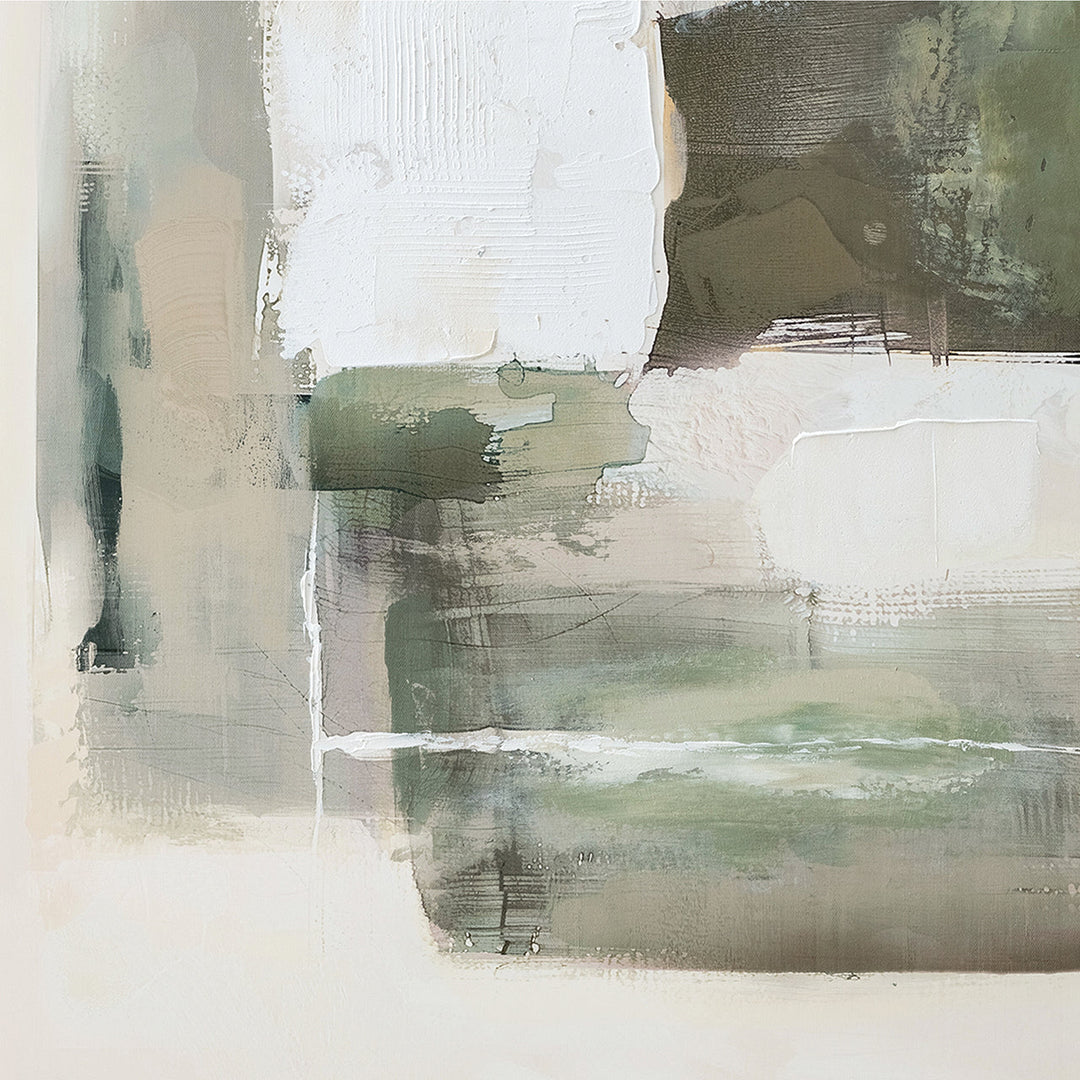 Natural Layers (80 x 120 cm) – Handveredelter Kunstdruck auf Leinwand