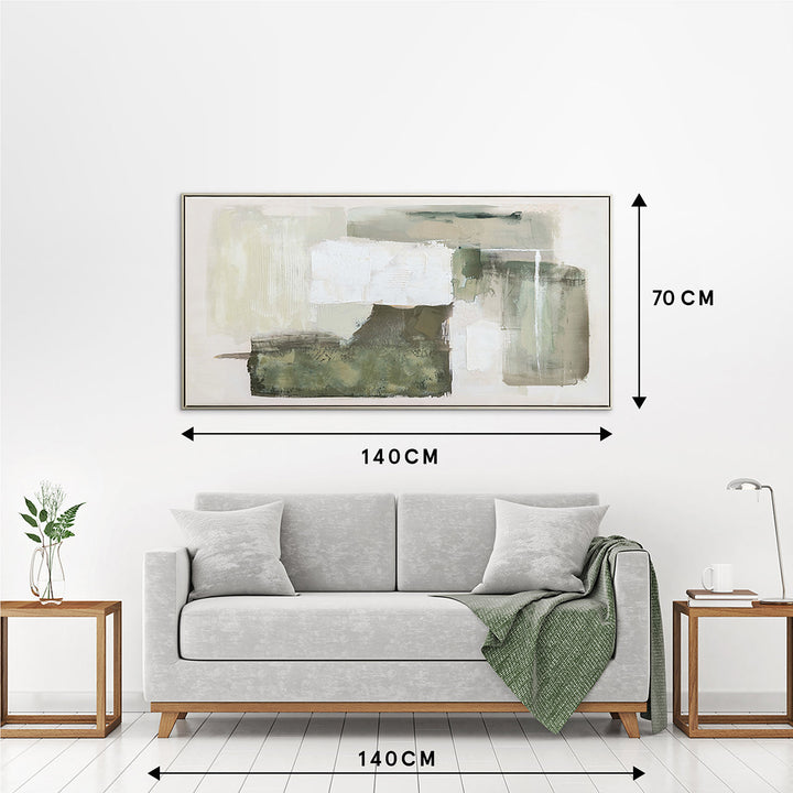 Echoes of Earth – Handveredelter Kunstdruck auf Leinwand