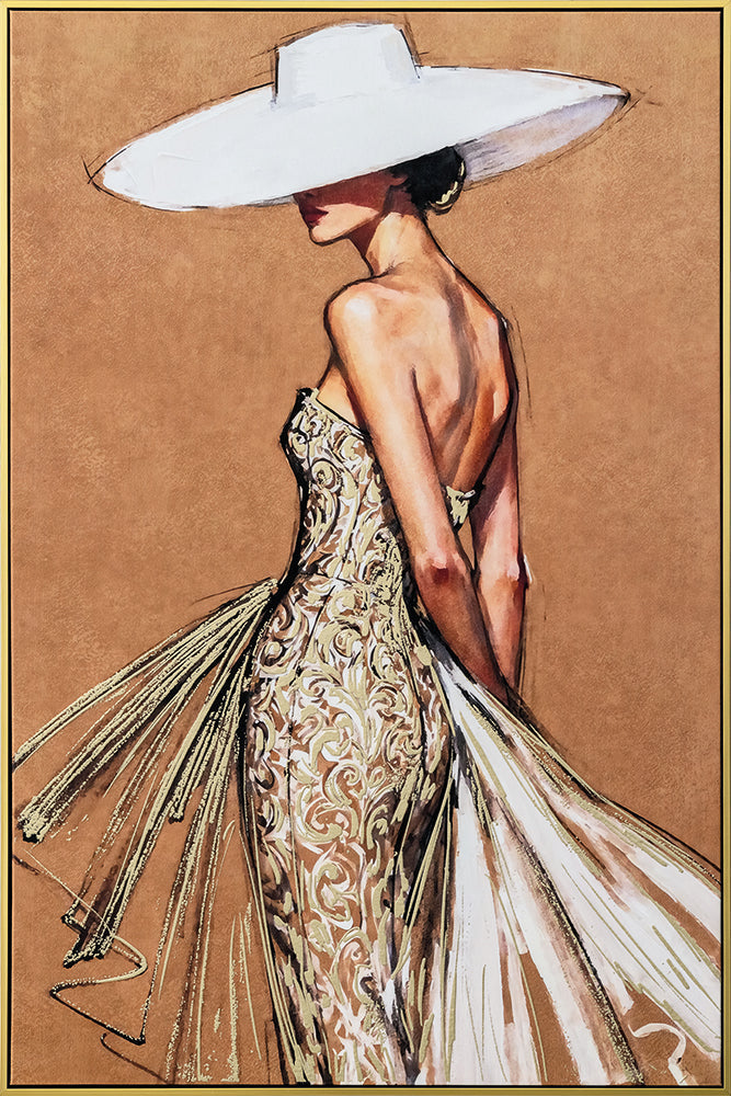 A Touch of Elegance (82,5 x 122,5 cm) – Handveredelter Kunstdruck auf Leinwand