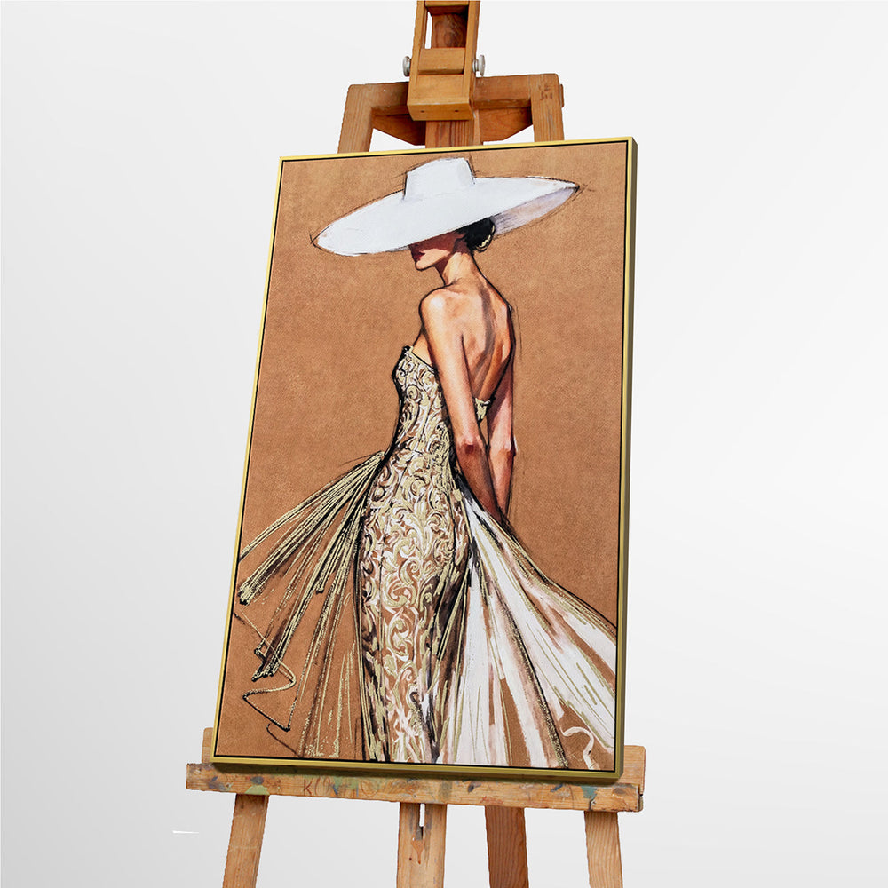 A Touch of Elegance (82,5 x 122,5 cm) – Handveredelter Kunstdruck auf Leinwand