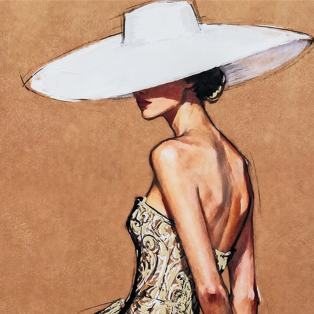 A Touch of Elegance (82,5 x 122,5 cm) – Handveredelter Kunstdruck auf Leinwand