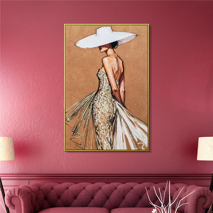 A Touch of Elegance (82,5 x 122,5 cm) – Handveredelter Kunstdruck auf Leinwand