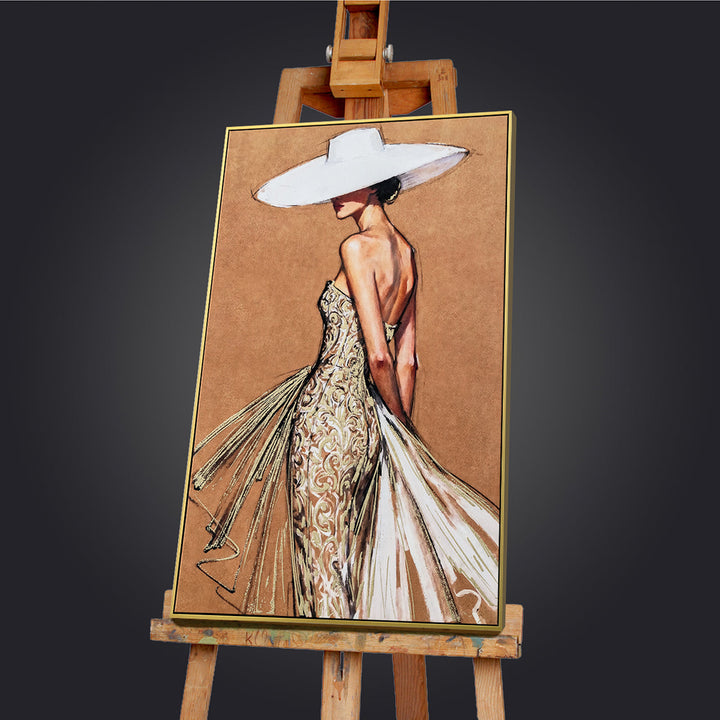 A Touch of Elegance (82,5 x 122,5 cm) – Handveredelter Kunstdruck auf Leinwand