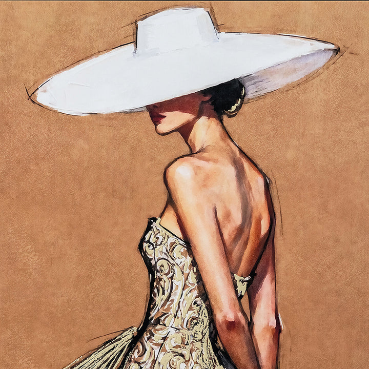 A Touch of Elegance (82,5 x 122,5 cm) – Handveredelter Kunstdruck auf Leinwand