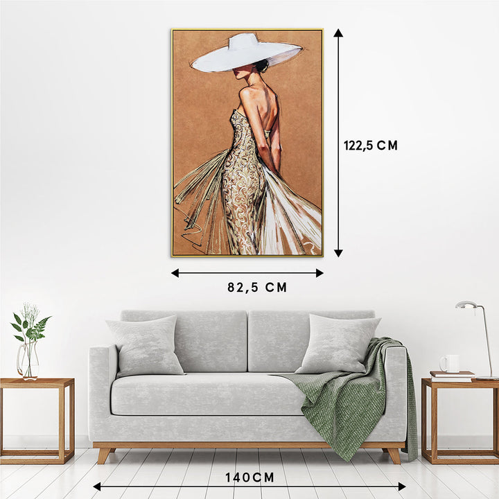 A Touch of Elegance (82,5 x 122,5 cm) – Handveredelter Kunstdruck auf Leinwand