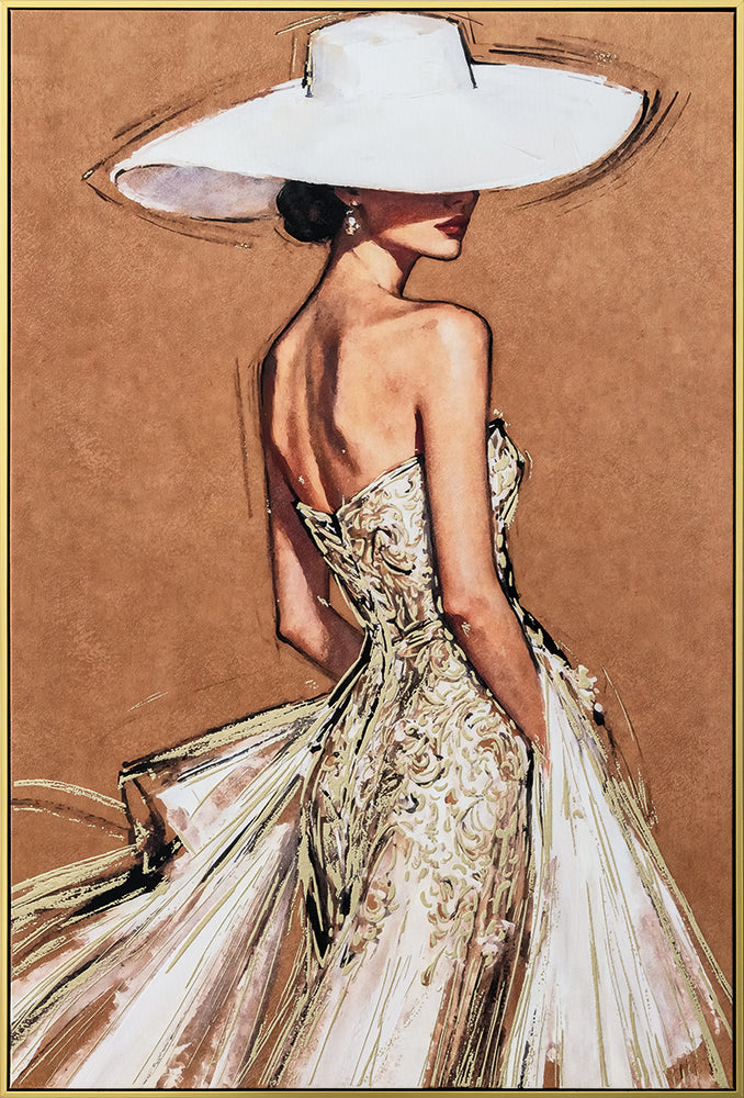 A Touch of Elegance (82,5 x 122,5 cm) – Handveredelter Kunstdruck auf Leinwand