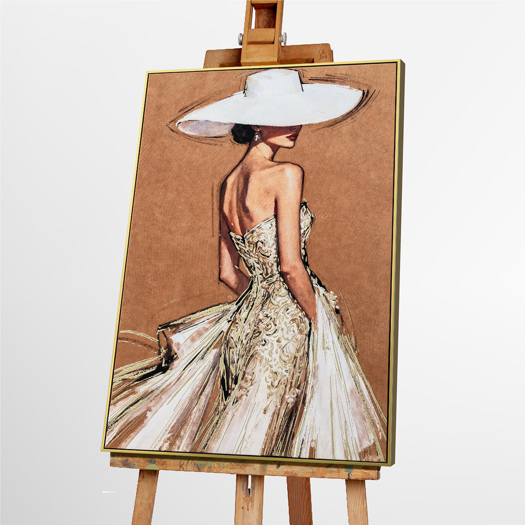 A Touch of Elegance (82,5 x 122,5 cm) – Handveredelter Kunstdruck auf Leinwand