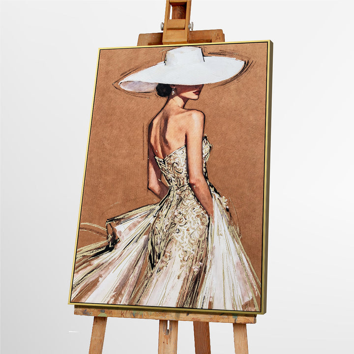 A Touch of Elegance (82,5 x 122,5 cm) – Handveredelter Kunstdruck auf Leinwand