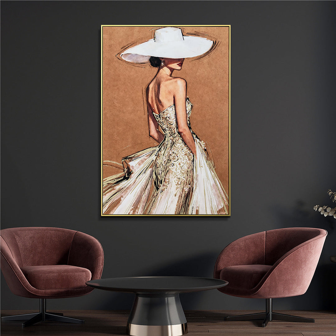 A Touch of Elegance (82,5 x 122,5 cm) – Handveredelter Kunstdruck auf Leinwand