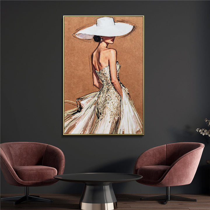 A Touch of Elegance (82,5 x 122,5 cm) – Handveredelter Kunstdruck auf Leinwand