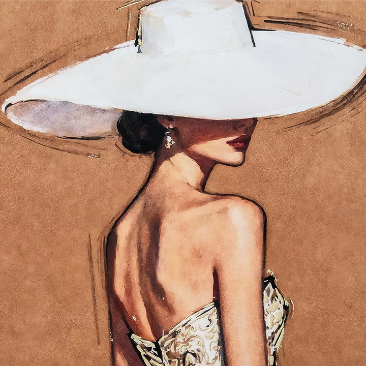 A Touch of Elegance (82,5 x 122,5 cm) – Handveredelter Kunstdruck auf Leinwand