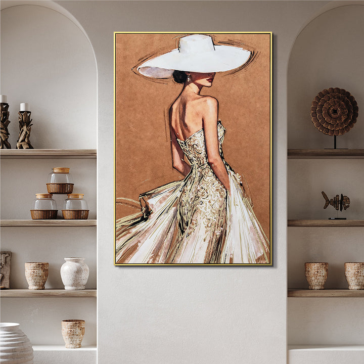 A Touch of Elegance (82,5 x 122,5 cm) – Handveredelter Kunstdruck auf Leinwand