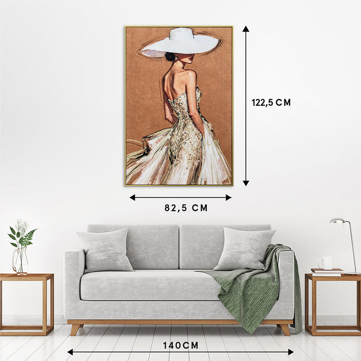A Touch of Elegance (82,5 x 122,5 cm) – Handveredelter Kunstdruck auf Leinwand