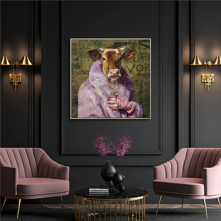 Old Style Chic – Handveredelter Kunstdruck auf Leinwand