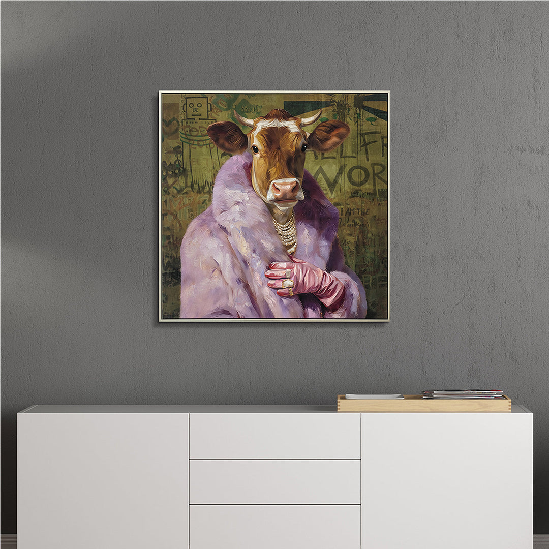 Old Style Chic – Handveredelter Kunstdruck auf Leinwand