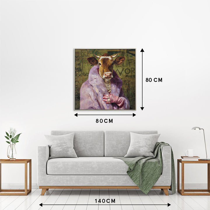 Old Style Chic – Handveredelter Kunstdruck auf Leinwand
