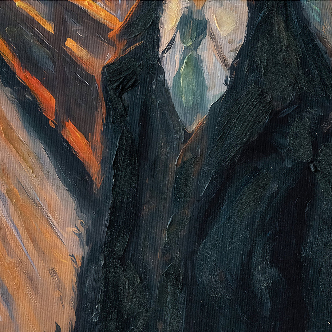 The Cat Scream – Handveredelter Kunstdruck auf Leinwand