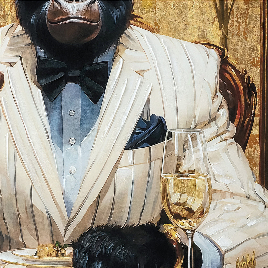 Boss Mode – Handveredelter Kunstdruck auf Leinwand