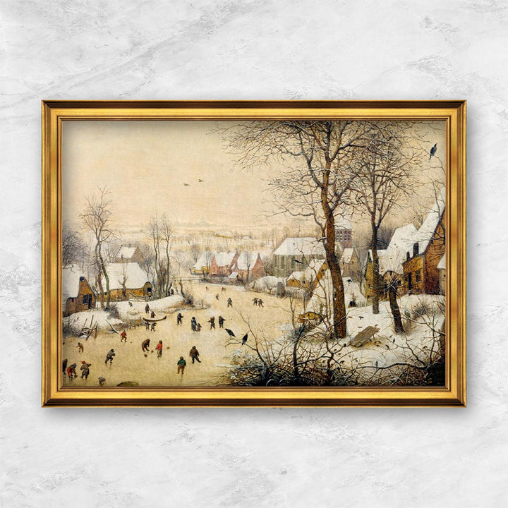 "Winter Landscape with Skaters and a Bird Trap" | Pieter Bruegel der Ältere