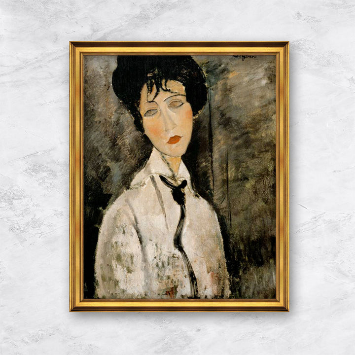 "Frau mit schwarzer Kravatte" | Amedeo Modigliani