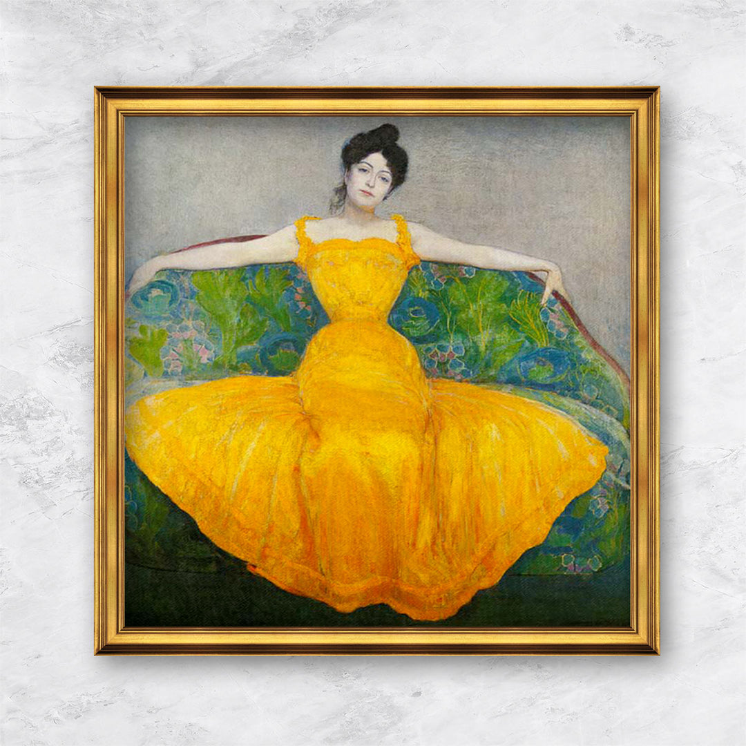 "Dame im gelben Kleid" | Max Kurzweil